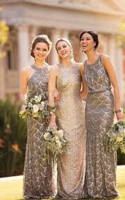 Sequin Bridesmaid Dress With Halter Neckline Sorella Vita Sorella Vita Bridesmaid Dresses Patterned Bridesmaid Dresses Sequin Bridesmaid Dresses