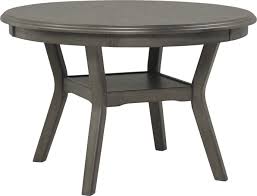 Elticonia gray round dining table, wood veneer with gray wood base. Brookgate Gray Round Dining Table Rooms To Go
