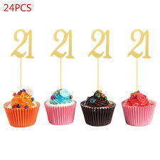 One day, he will be mature as the butterfly and control all his 5. Home Decor Of Cupcake Cake Toppers 21st Birthday Golden Glitter Number 21 Adult Ceremony Birthday Celebrating Anniversary Party Decor 24pcs Buy At A Low Prices On Joom E Commerce Platform