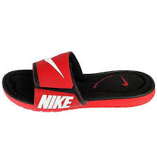 Black And White Nike Sandals Nike Solarsoft Comfort Slide Mens 705513 610 Red Black Sandals Slides Size 8 Futuristic Shoes Black Sandals Black And Red
