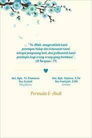 Namun meskipun lewat media sosial, bahasa yang kamu tulis haruslah santun dan formal. Contoh Undangan Tunangan Via Wa Guru Paud