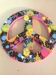 Peace Sign Wall Decor By Thecrossedcupcake On Etsy 10 00 Peace Sign Wall Signs Crafts