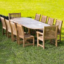 11 Pc Montserrat Dining Set Westminster Teak Teak Patio Furniture Westminster Teak Outdoor Furniture Sets