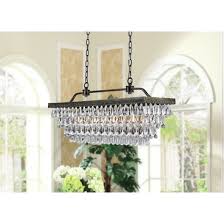 A good rule of thumb for dining room chandeliers is to hang them so that the bottom of the chandelier will hang 30 inches to 36 inches above the table. Rectangular Chandelier Ideas On Foter