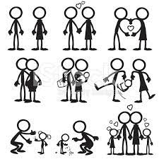 Stick Figure People Familiy Who Love Each Other As They Grow Together Stick Figure Drawing Stick Figure Family Stick Drawings