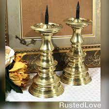 Fleu de lis votive tea candle holder. 63 Vintage Candleholders Ideas In 2021 Vintage Candleholders Candle Holders Candles