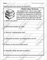 A collection of downloadable worksheets, exercises and activities to teach reading comprehension, shared by english language teachers. Chris Likes Science Reading Comprehension Printable Skills Sheets