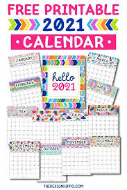 // grab via the cottage market. Free Printable Calendar 2021 Cute Dated Monthly Planner