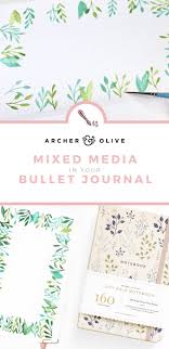 Mixed Media Spring Leaf Border Tutorial Hand Lettering Floral Art Flower Typography