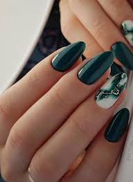 Best Winter Nails Art 2020 In 2020 Green Nail Designs Fall Acrylic Nails Green Nails