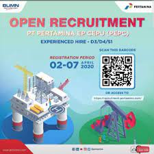 Apply for pendaftaran recruitment.pertamina at pt.pertamina job vacancy in indonesia, find similar jobs in finance career and achieve your dream. Open Recruitment Pt Pertamina Ep Cepu Departemen Teknik Geofisika