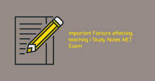 Factors Affecting Teaching Related To Teacher Learner Support Material Instructional Facilities Learning Environmen Teaching Aptitude Study Notes Teaching
