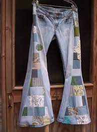 Custom Bell Bottoms You Send Yours Patchwork Hippie Jeans Etsy Bell Bottoms Hippie Jeans How To Make Skirt