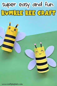 Easy paper bee craft for kids. Easy Paper Bee Craft Activity For Kids Craft Play Learn
