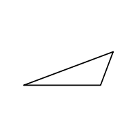 Since, ∠a is 120 degrees, the sum of ∠b and ∠c will be less than 90° degrees. Obtuse Triangle Icons Download Free Vector Icons Noun Project