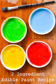 2 Ingredient Edible Paint Recipe Toddler Safe Edible Paint Edible Paint For Cakes Kids Meals