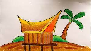 Indonesia adalah negara kepulauan yang memiliki banyak suku bangsa. Menggambar Rumah Adat Suku Toraja Tongkonan Sulawesi Selatan Youtube