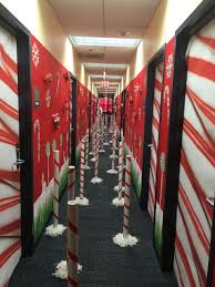 Peppermint Forest Office Content Decoration Candy Land Office Christmas Decorations Christmas Cubicle Decorations Christmas Tree Themes