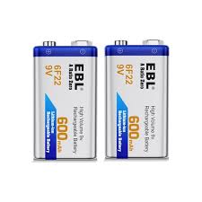 They fit in my smoke detectors and my outside garage door opener, but they don't fit a remote control for a remote controlled car. Ebl 2 Pack 6f22 9v Battery 600mah Lithium Ion Rechargeable Batteries Walmart Com Walmart Com
