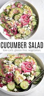 Cucumber Salad Recipe The Forked Spoon Recipe Cucumber Recipes Salad Easy Cucumber Salad Cucumber Salad