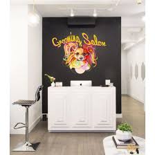 We offer dog grooming & cat grooming as well as mobile pet grooming vans that when you arrange an appointment with us, you are provided with a dedicated pet groomer. Home Living Kcik1705 Full Color Wall Decal Dog Grooming Salon Dig Wash Care Dog Hair Salon Clean Pet Hairdresser Wall Decor