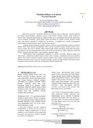 Text of penanda wacana bahasa arab. Modalitas Bahasa Arab Dalam Wacana Ekonomi