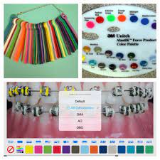 These normally look like something similar to an artist's palette. Get With The Times And Use The Bracemate App To Pick The Colours For Your Braces Ortodontista Ortodoncista Orthod Braces Colors Braces Tips Orthodontics