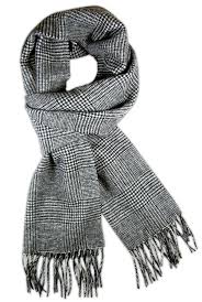 Black And White Scarf Png The Tie Bar Streeterville Glen Scarves Black Regular Length 70 In Long X 12 In Wide Accessories Scarves Woolen Scarves White Scarves Wool Scarf