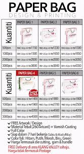 Jasa bikin paper bag dengan harga murah, hubungi kami : Paper Bag Online Malaysia Iucn Water