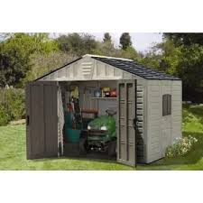 Us Leisure 10 Ft X 8 Ft Keter Stronghold Resin Storage Shed 157479 The Home Depot Resin Storage Storage Shed Resin Sheds
