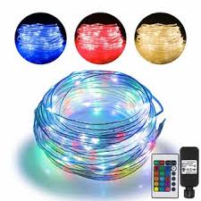 Generic Ish09 M860375mn 66ft Led Rope Lights Outdoor String Lights With 200 Leds 16 Colors Changing Waterproof Starry Fairy Lights Plug In For Bedroom