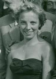 German sidecar racer Inge Stoll giving journalist George Wilson a ride  around the Isle of Man circuit prior to the 1954 TT event. Inge was the  first female competitor to ever race