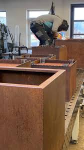 roststahl unsere leidenschaft corten steel planer raisedbed gardendecoration hochbeet metall gartenkunst stahl