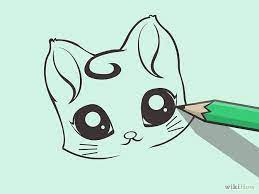 See more ideas about kawaii, cute drawings, cute animal drawings. How To Draw A Cute Cartoon Cat Cartoon Cat Drawing Cat Eyes Drawing Cat Pictures To Draw