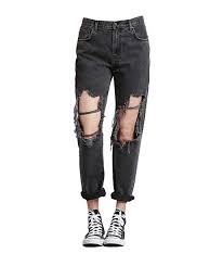 Legs Black Jeans Person Polyvore Moodboard Filler Clothes Black Ripped Jeans Outfits