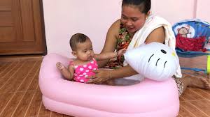 Unboxing Kolam Renang Anak Bayi Mandi Lucu Warna Pink Hello Kitty Baby Swimming Pool Youtube
