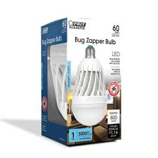 Feit Electric 60 Watt Equivalent A19 3 Way Led Bug Zapper Light Bulb 6 Pack C60 850 Bz Led 6 The Home Depot