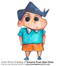 Kazama From Shin Chan Colored Pencils Drawing Kazama From Shin Chan With Color Pencils Drawingtutorials101 Com Shinchan drawing | how to draw shinchan #shorts podrobnee. kazama from shin chan colored pencils