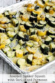Roasted Summer Squash With Garlic And Parmesan Kalyn S Kitchen Recipe Roasted Summer Squash Yellow Squash Recipes Squash Recipes