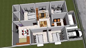 Ditengah2 video ada gambar detail rumahnya dan hitungan kasaranyadi akhir . Desain Rumah Leter L 4 Kamar Tidur Cek Bahan Bangunan