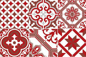 Credence Adhesive Carreaux De Ciment Ginette 08 Rouge Etsy Egypt Project Etsy Black Bathroom