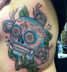 Sugar Skull By Daniel Ferguson At Yellow Rose Tattoo Club In Kernersville Nc Yellow Rose Tattoos Rose Tattoo Tattoos