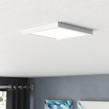 Ebern Designs Adamsburg 1 Light Unique Statement Square Led Flush Mount Reviews Wayfair