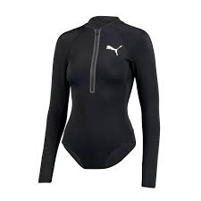 Puma Swim Women S Long Sleeve Surf Suit Black Puma Bikinis Swimsuits Puma Germany