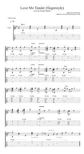Elvis Presley Love Me Tender Easy Fingerstyle Guitar Tab Pdf Guitar Sheet Music Download Free Guitar Pr Guitar Sheet Music Guitar Tabs Fingerstyle Guitar