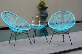 This Classic Design Is Great For Any Backyard Or Deck The Acapulco Setting Includes 2 Chairs And 1 Table With A Glass Jardin De Interior Silla Acapulco Sillas