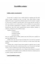 Se referă la ecologia anumitor. Referat Dezechilibre Ecologice 177329 Graduo