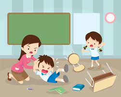 Teacher Handle Angry Boy In Class Stock Vector Illustration Of Childhood Emotion 138925621