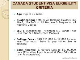 Know The Canada Student Visa Eligibility Criteria Studentvisa Know The Process Of Study Visa Http Www Oceani Job Opportunities Student Ielts