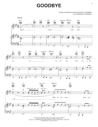 Check spelling or type a new query. Billie Eilish Goodbye Sheet Music Pdf Notes Chords Pop Score Piano Vocal Guitar Right Hand Melody Download Printable Sku 414476